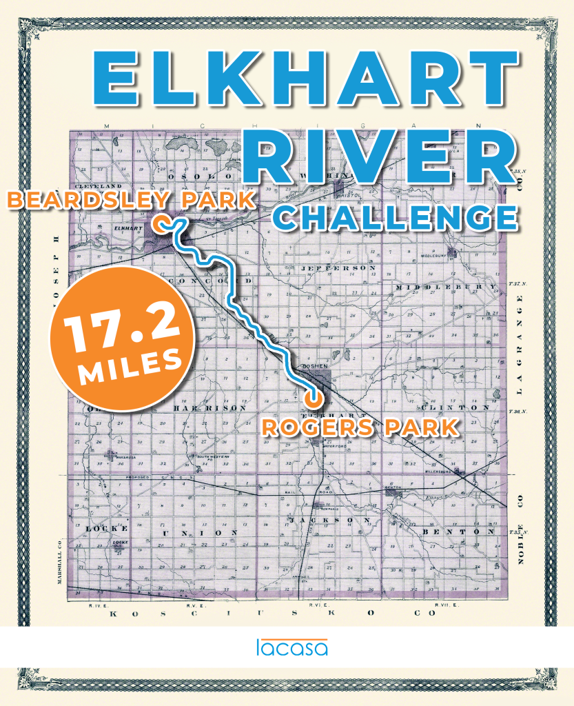 Elkhart River Challenge General Illustration Map